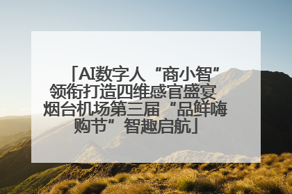 AI数字人“商小智”领衔打造四维感官盛宴 烟台机场第三届“品鲜嗨购节”智趣启航